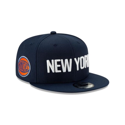 New York Knicks Gorra | New Era 2019 NBA Authentics City Series 9fifty Snapback Cap Mexico - Azules